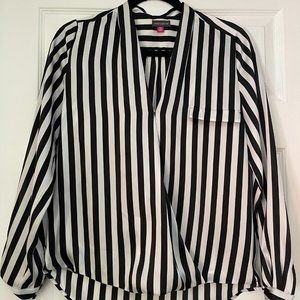 Vince Camuto Striped Satin Blouse